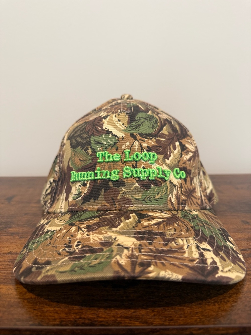 The Loop Running Supply Co Camo Hat.